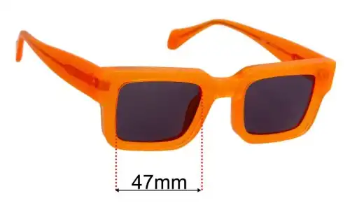 Sunglass Fix Ersatzgläser für Vooglam Cherie - 47mm Wide Vooglam Cherie Ersatzlinsen 47mm wide