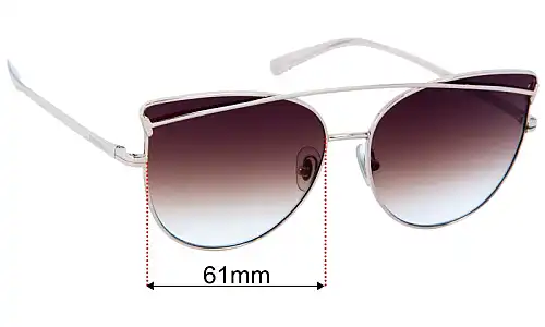 Sunglass Fix Ersatzgläser für Tiffany & Co TF 3064 - 61mm Wide Tiffany & Co TF 3064 Ersatzlinsen 61mm wide