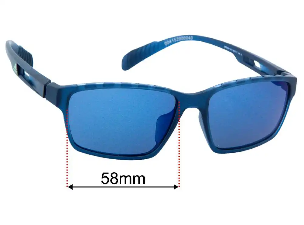 Sunglass Fix Ersatzgläser für Adidas SP0024 - 58mm Wide Sunglass Fix Ersatzgläser für Adidas SP0024 - 58mm Wide