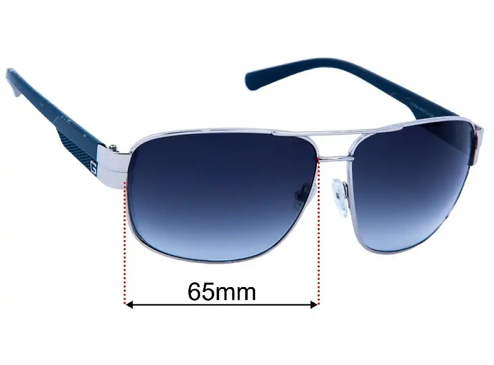 Sunglass Fix Ersatzgläser für Guess GUF127 - 65mm Wide Sunglass Fix Ersatzgläser für Guess GUF127 - 65mm Wide