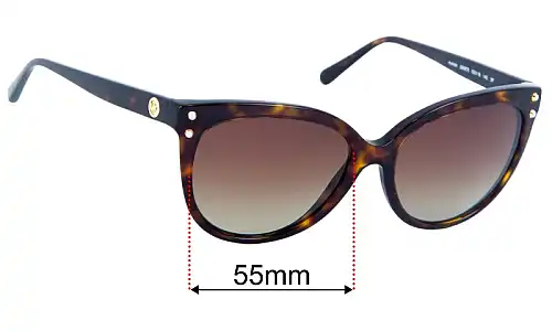Sunglass Fix Ersatzgläser für Michael Kors MK2045 Jan - 55mm Wide Michael Kors MK2045 Jan Ersatzlinsen 55mm wide