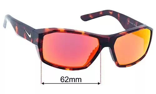 Sunglass Fix Ersatzgläser für Nike EV0495 Zonda - 62mm Wide Nike EV0495 Zonda Ersatzlinsen 62mm wide