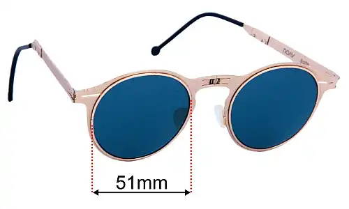 Sunglass Fix Ersatzgläser für ROAV Balto - 51mm Wide ROAV Balto Ersatzlinsen 51mm wide