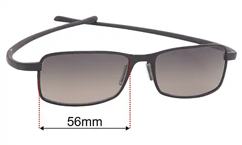 Sunglass Fix Ersatzgläser für Tag Heuer Reflex 3706 - 56mm Wide Tag Heuer Reflex 3706 Ersatzlinsen 56mm wide