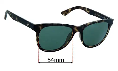 Sunglass Fix Ersatzgläser für Dirty Dog Teko - 54mm Wide Dirty Dog Teko Ersatzlinsen 54mm wide