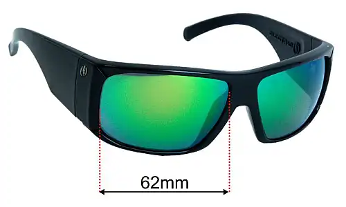 Sunglass Fix Replacement Lenses for Electric Jailbreak 62mm Electric Jailbreak Replacement Lenses 62mm wide