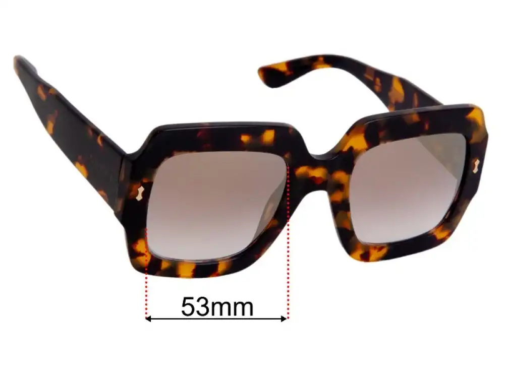 Sunglass Fix Ersatzgläser für Gucci GG1111S - 53mm Wide Sunglass Fix Ersatzgläser für Gucci GG1111S - 53mm Wide