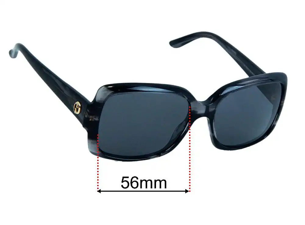 Sunglass Fix Ersatzgläser für Gucci GG3580/S - 56mm Wide Sunglass Fix Ersatzgläser für Gucci GG3580/S - 56mm Wide
