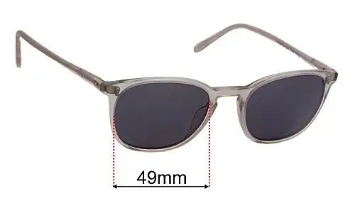 Sunglass Fix Ersatzgläser für Oliver Peoples OV5397U Finley Vintage - 49mm Wide Oliver Peoples OV5397U Finley Vintage Ersatzlinsen 49mm wide
