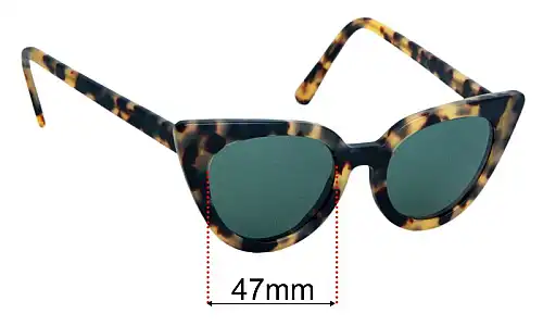 Sunglass Fix Ersatzgläser für Pifebo Isidore - 47mm Wide Pifebo Isidore Ersatzlinsen 47mm wide