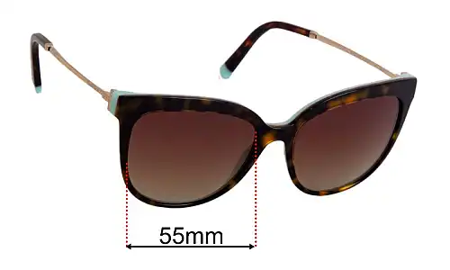 Sunglass Fix Ersatzgläser für Tiffany & Co TF4176 - 55mm Wide Tiffany & Co TF4176 Ersatzlinsen 55mm wide