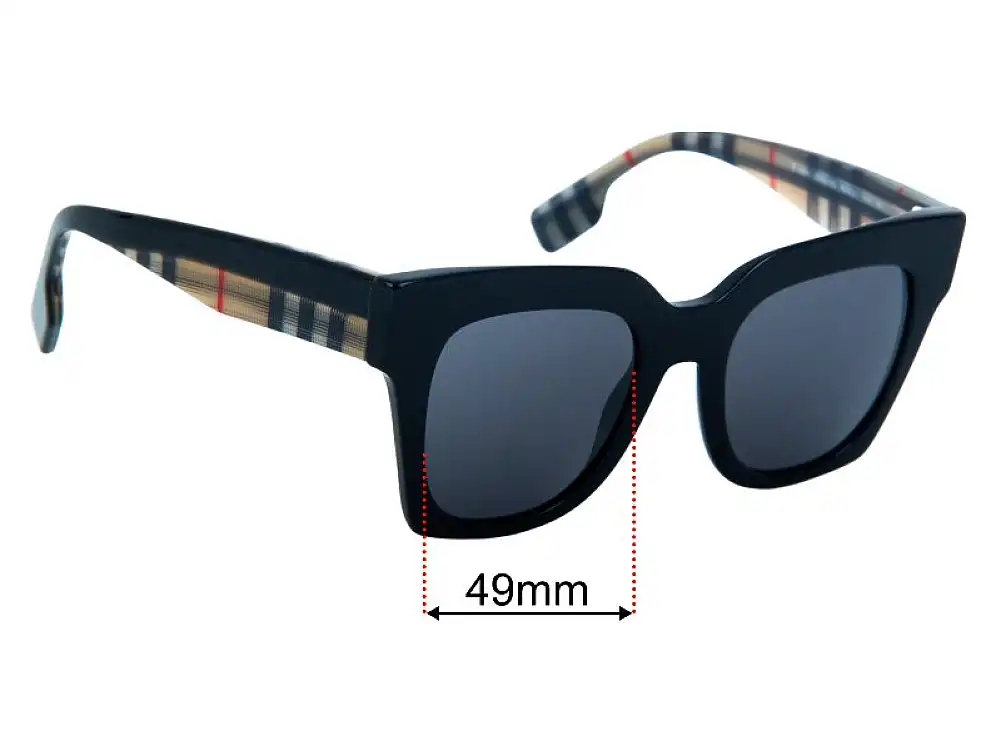 Sunglass Fix Ersatzgläser für Burberry B 4364 - 49mm Wide Sunglass Fix Ersatzgläser für Burberry B 4364 - 49mm Wide