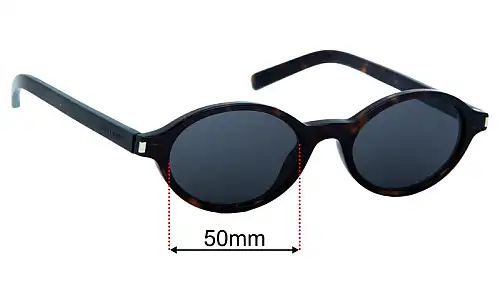 Sunglass Fix Replacement Lenses for Saint Laurent SL 751 - 50mm Wide Sunglass Fix Replacement Lenses Saint Laurent SL 751 - 50mm Wide