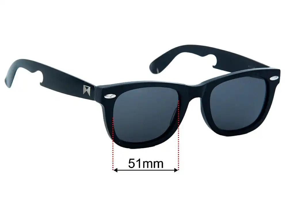 Sunglass Fix Ersatzgläser für William Painter The Hook Titanium - 51mm Wide Sunglass Fix Ersatzgläser für William Painter The Hook Titanium - 51mm Wide