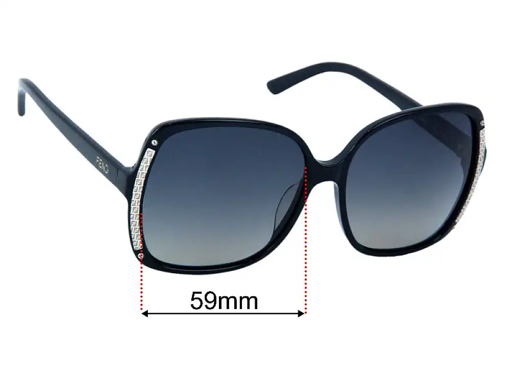Sunglass Fix Ersatzgläser für Fendi FS 5098 - 59mm Wide Sunglass Fix Ersatzgläser für Fendi FS 5098 - 59mm Wide