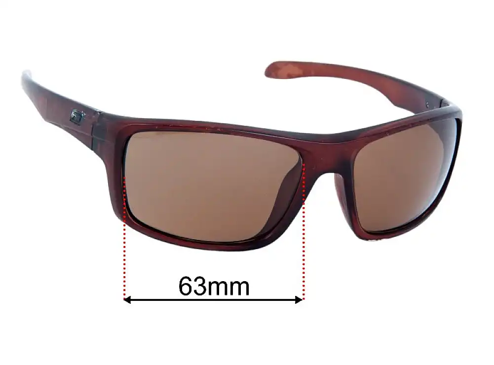 Sunglass Fix Ersatzgläser für Dirty Dog Axle - 63mm Wide Sunglass Fix Ersatzgläser für Dirty Dog Axle - 63mm Wide