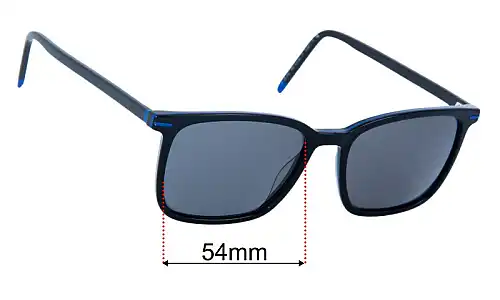 Sunglass Fix Ersatzgläser für Hugo Boss HG Sun Rx 13 - 54mm Wide Hugo Boss HG Sun Rx 13 Ersatzlinsen 54mm wide