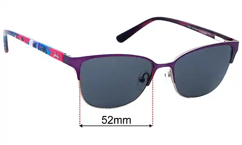 Sunglass Fix Ersatzgläser für Joules Edith - 52mm Wide Joules Edith Ersatzlinsen 52mm wide