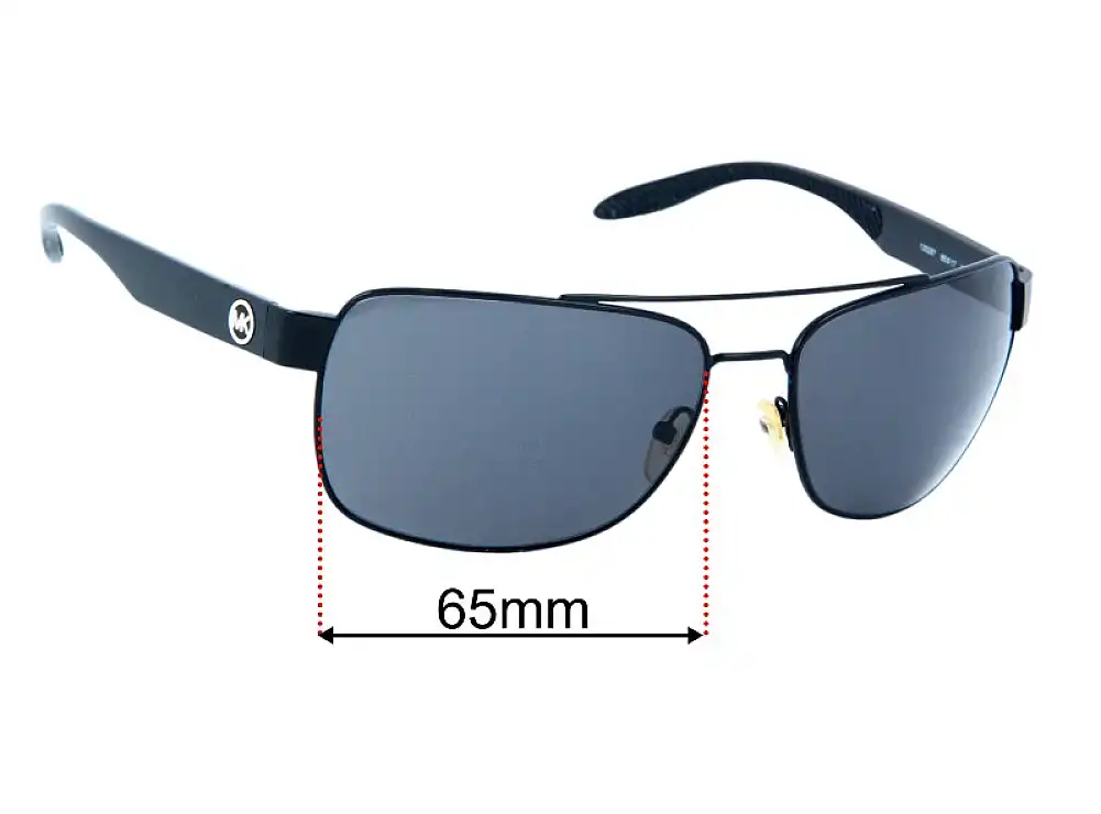Sunglass Fix Ersatzgläser für Michael Kors MK1094 Malcolm - 65mm Wide Sunglass Fix Ersatzgläser für Michael Kors MK1094 Malcolm - 65mm Wide