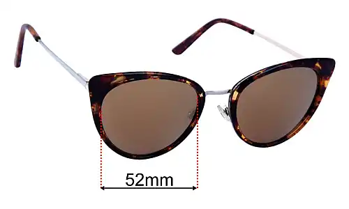 Sunglass Fix Ersatzgläser für Ugly Fish Venus - 52mm Wide Ugly Fish Venus Ersatzlinsen 52mm wide