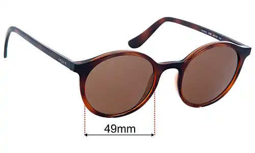 Sunglass Fix Ersatzgläser für Vogue VO5310 - 49mm Wide Vogue VO5310 Ersatzlinsen 49mm wide