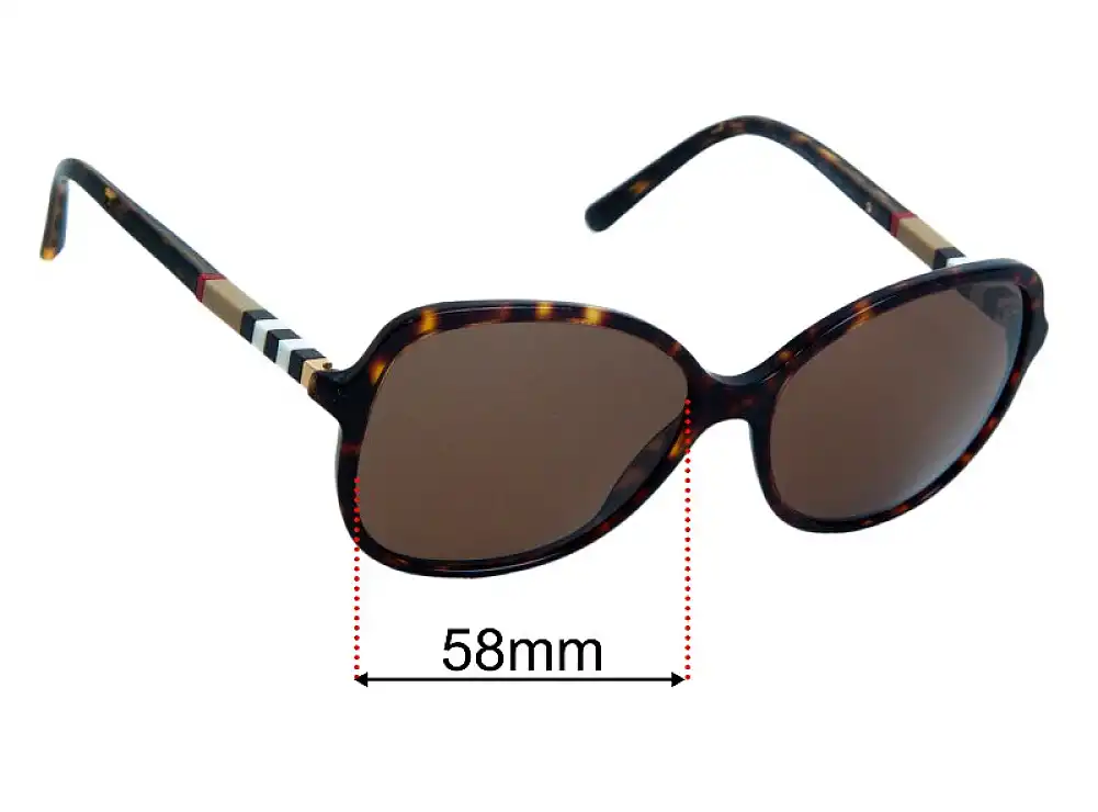 Sunglass Fix Ersatzgläser für Burberry B 4197 - 58mm Wide Sunglass Fix Ersatzgläser für Burberry B 4197 - 58mm Wide