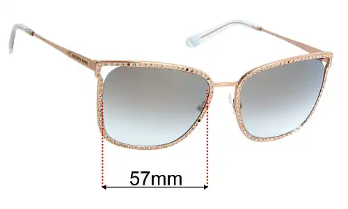 Sunglass Fix Ersatzgläser für Michael Kors MK1098B Stockholm - 57mm Wide Michael Kors MK1098B Stockholm Ersatzlinsen 57mm wide