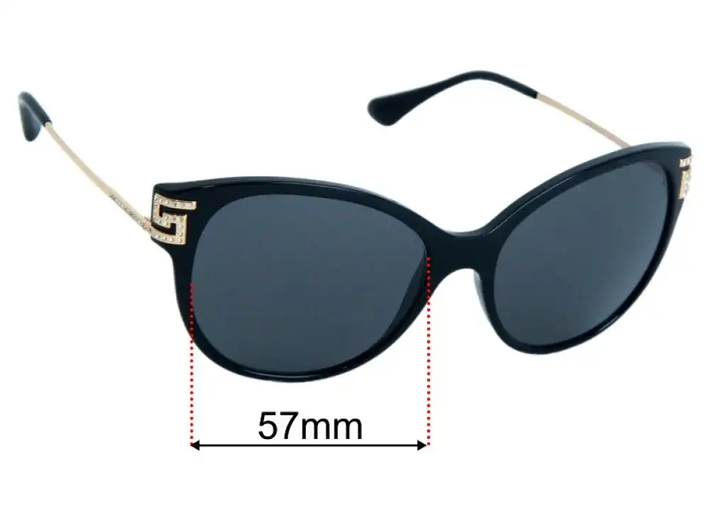 Sunglass Fix Ersatzgläser für Versace MOD 4316-B - 57mm Wide Sunglass Fix Ersatzgläser für Versace MOD 4316-B - 57mm Wide