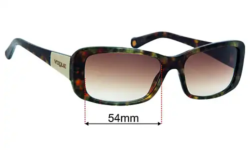 Sunglass Fix Ersatzgläser für Vogue VO2661-S - 54mm Wide Vogue VO2661-S Ersatzlinsen 54mm wide