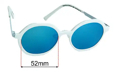 Sunglass Fix Ersatzgläser für Fleye Copenhagen Amanda - 52mm Wide Fleye Copenhagen Amanda Ersatzlinsen 52mm wide