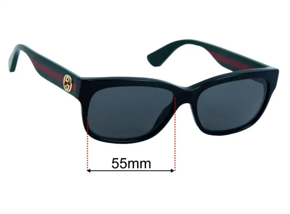Sunglass Fix Ersatzgläser für Gucci GG0278O - 55mm Wide Sunglass Fix Ersatzgläser für Gucci GG0278O - 55mm Wide