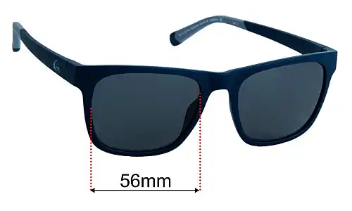 Sunglass Fix Ersatzgläser für Quiksilver Sun Rx 06 - 56mm Wide Quiksilver Sun Rx 06 Ersatzlinsen 56mm wide