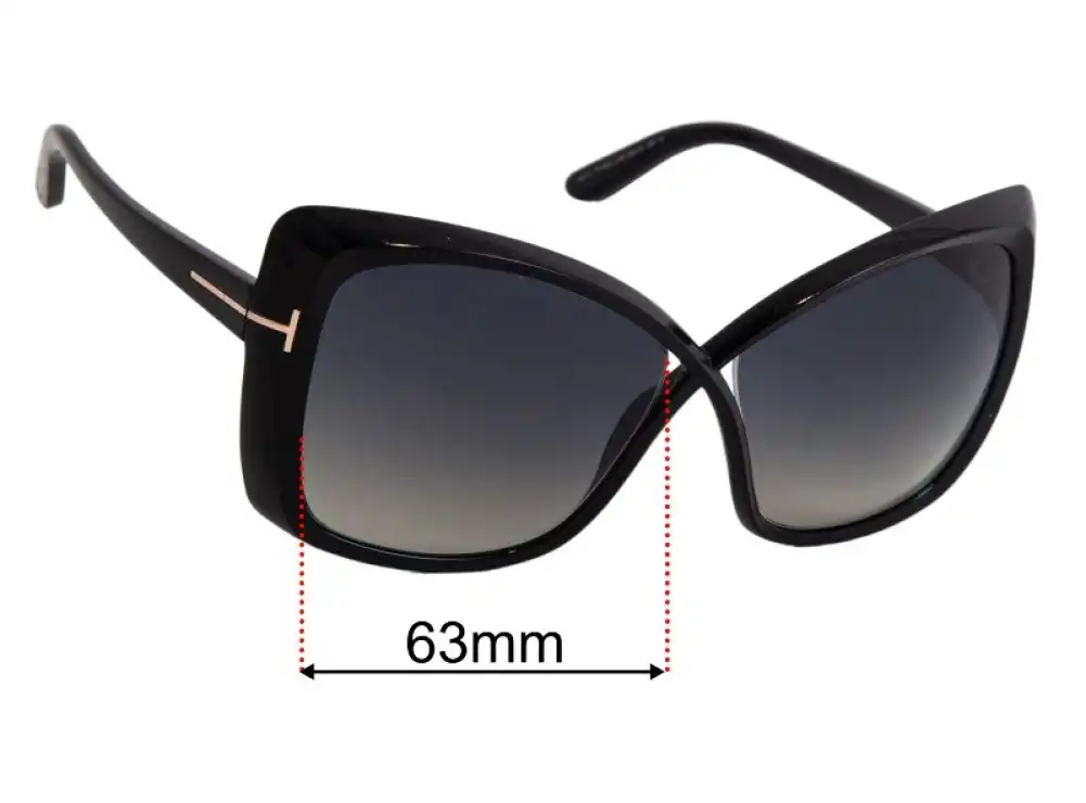 Sunglass Fix Ersatzgläser für Tom Ford Jasmin TF943 - 63mm Wide Sunglass Fix Ersatzgläser für Tom Ford Jasmin TF943 - 63mm Wide
