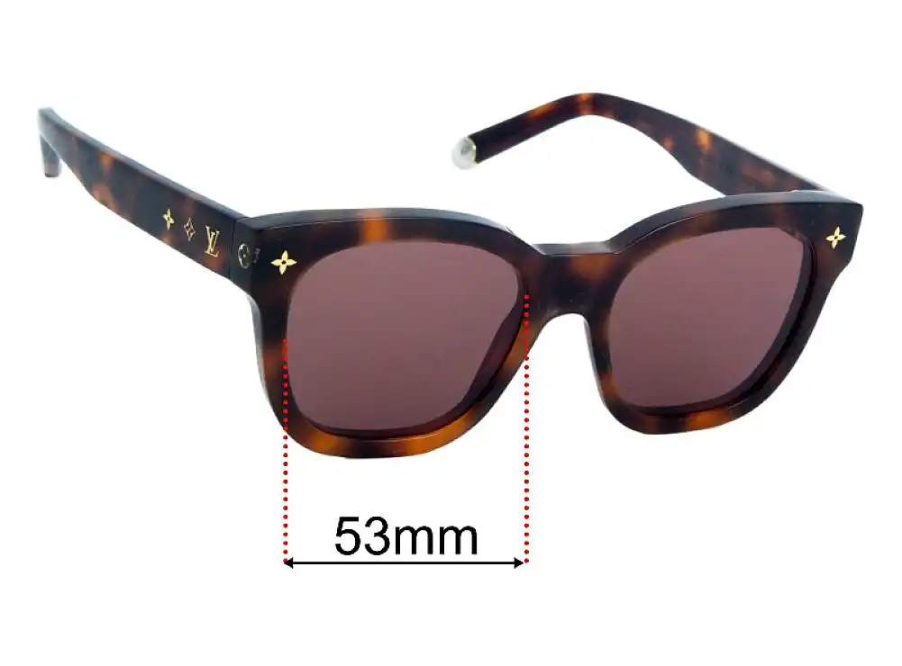 Sunglass Fix Ersatzgläser für Louis Vuitton Z1524W - 53mm Wide Sunglass Fix Ersatzgläser für Louis Vuitton Z1524W - 53mm Wide