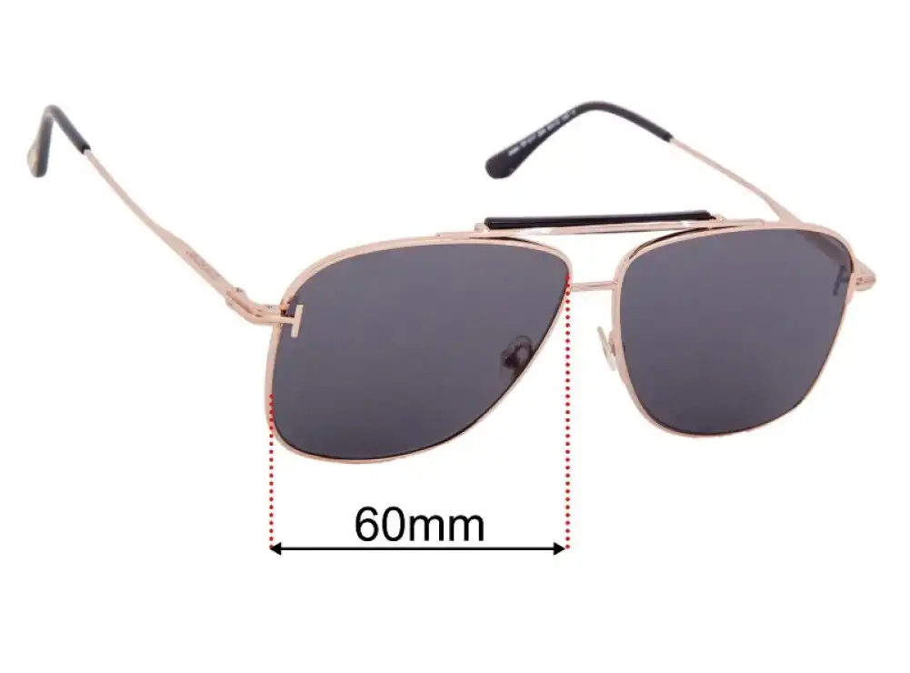 Sunglass Fix Ersatzgläser für Tom Ford Jaden TF1017 - 60mm Wide Sunglass Fix Ersatzgläser für Tom Ford Jaden TF1017 - 60mm Wide