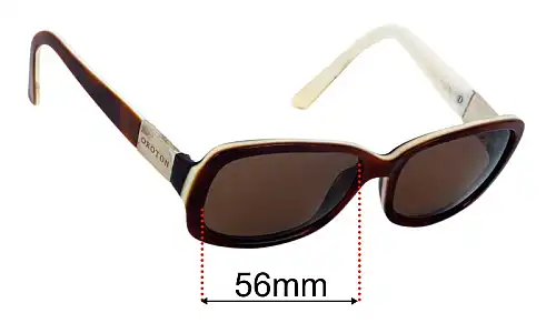 Sunglass Fix Ersatzgläser für Oroton Manzanillo - 56mm Wide Oroton Manzanillo Ersatzlinsen 56mm wide