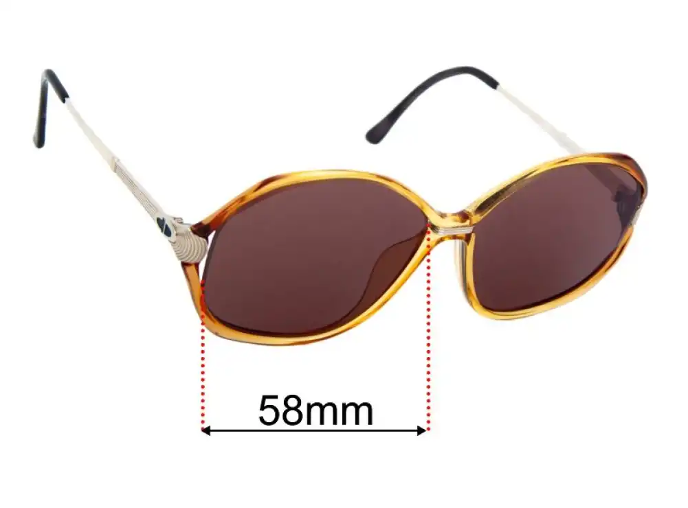 Sunglass Fix Ersatzgläser für Christian Dior 2333 - 58mm Wide Sunglass Fix Ersatzgläser für Christian Dior 2333 - 58mm Wide
