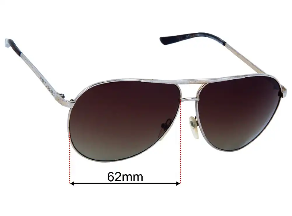 Sunglass Fix Replacement Lenses for Marc by Marc Jacobs MJ 016/S - 62mm Wide Sunglass Fix Replacement Lenses for Marc by Marc Jacobs MJ 016/S - 62mm Wide