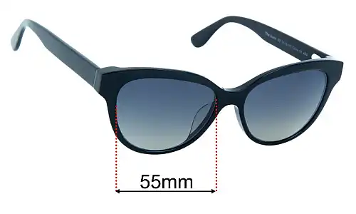 Sunglass Fix Ersatzgläser für Pair The Quinn - 55mm Wide Pair The Quinn Ersatzgläser 55mm wide