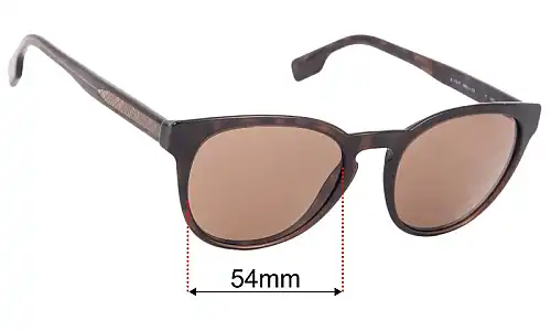 Sunglass Fix Ersatzgläser für Burberry B 2293-F - 54mm Wide Burberry B 2293-F Ersatzgläser 54mm wide