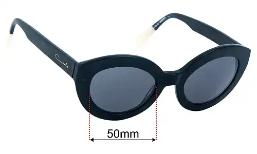 Sunglass Fix Replacement Lenses for Carla Zampatti Sun Rx 08 - 50mm Wide Carla Zampatti Sun Rx 08 Replacement Lenses 50mm wide