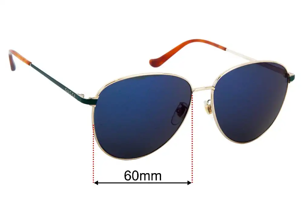 Gucci GG0573SK Replacement Lenses 60mm Gucci GG0573SK Replacement Lenses 60mm