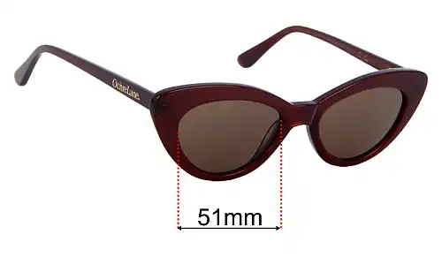 Sunglass Fix Ersatzgläser für Ochre Lane Isla Cocoa - 51mm Wide Ochre Lane Isla Cocoa Ersatzgläser 51mm wide