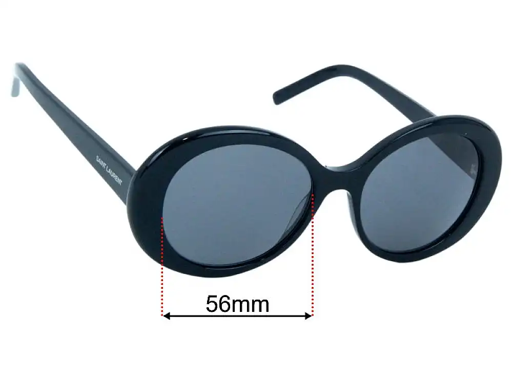 Sunglass Fix Replacement Lenses for Saint Laurent SL 419 - 56mm Wide Sunglass Fix Replacement Lenses for Saint Laurent SL 419 - 56mm Wide