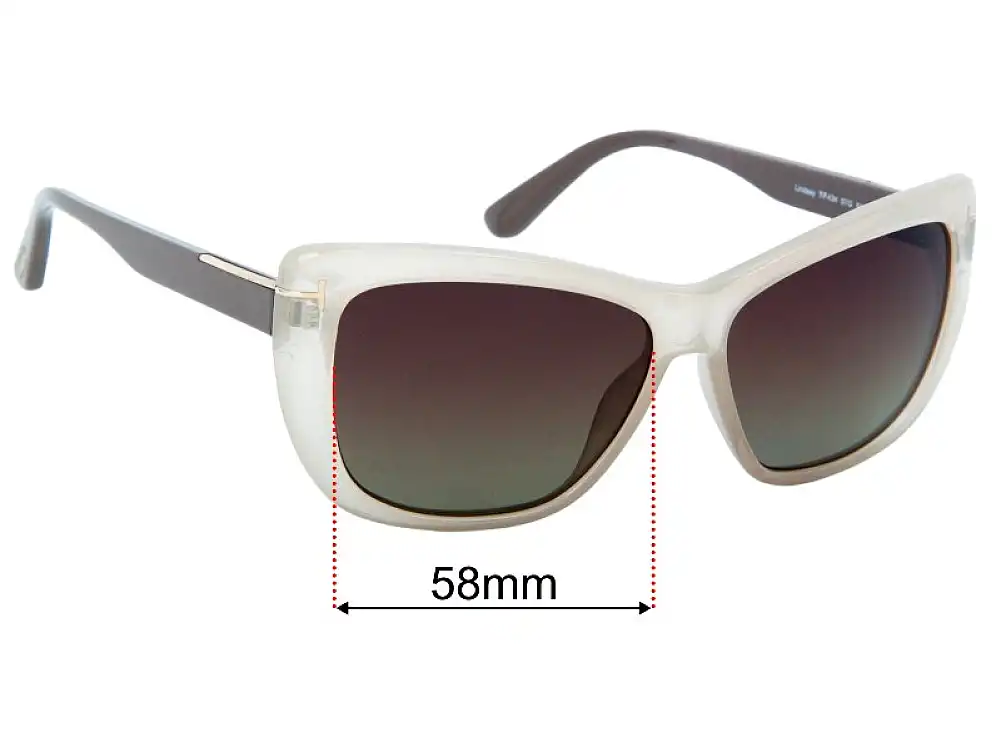Sunglass Fix Ersatzgläser für Tom Ford Lindsay TF0434 - 58mm Wide Sunglass Fix Ersatzgläser für Tom Ford Lindsay TF0434 - 58mm Wide