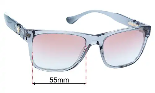 Sunglass Fix Ersatzgläser für Versace MOD 3303 - 55mm Wide Versace MOD 3303 Ersatzgläser 55mm wide