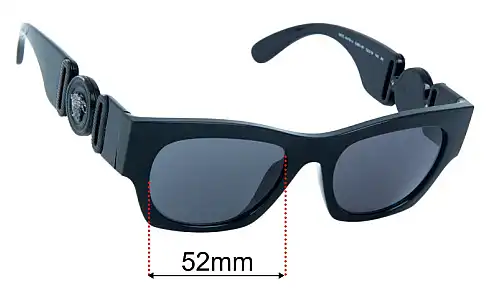 Sunglass Fix Ersatzgläser für Versace MOD 4479U - 52mm Wide Versace MOD 4479U Ersatzgläser 52mm wide
