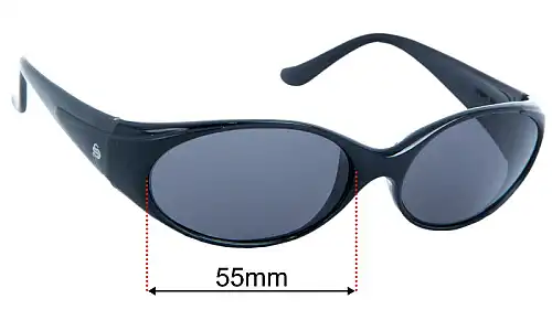 Sunglass Fix Ersatzgläser für Bolle Rookie - 55mm Wide Bolle Rookie Ersatzlinsen 55mm wide