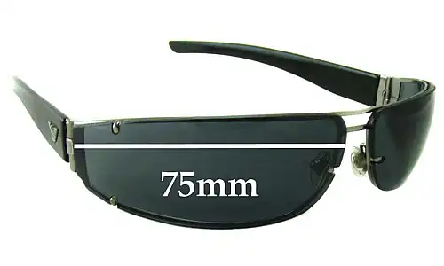 Sunglass Fix Ersatzgläser für Emporio Armani Unknown Model - 75mm Wide Emporio Armani Unknown Model Ersatzlinsen 75mm wide