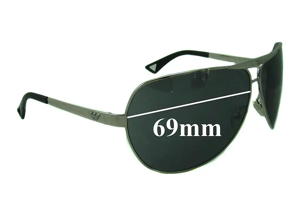 Sunglass Fix Ersatzgläser für Emporio Armani EA9367/S - 69mm Wide Sunglass Fix Ersatzgläser für Emporio Armani EA9367/S - 69mm Wide